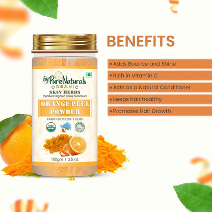byPureNaturals Organic Orange Peel Powder