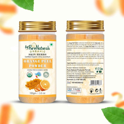 byPureNaturals Organic Orange Peel Powder