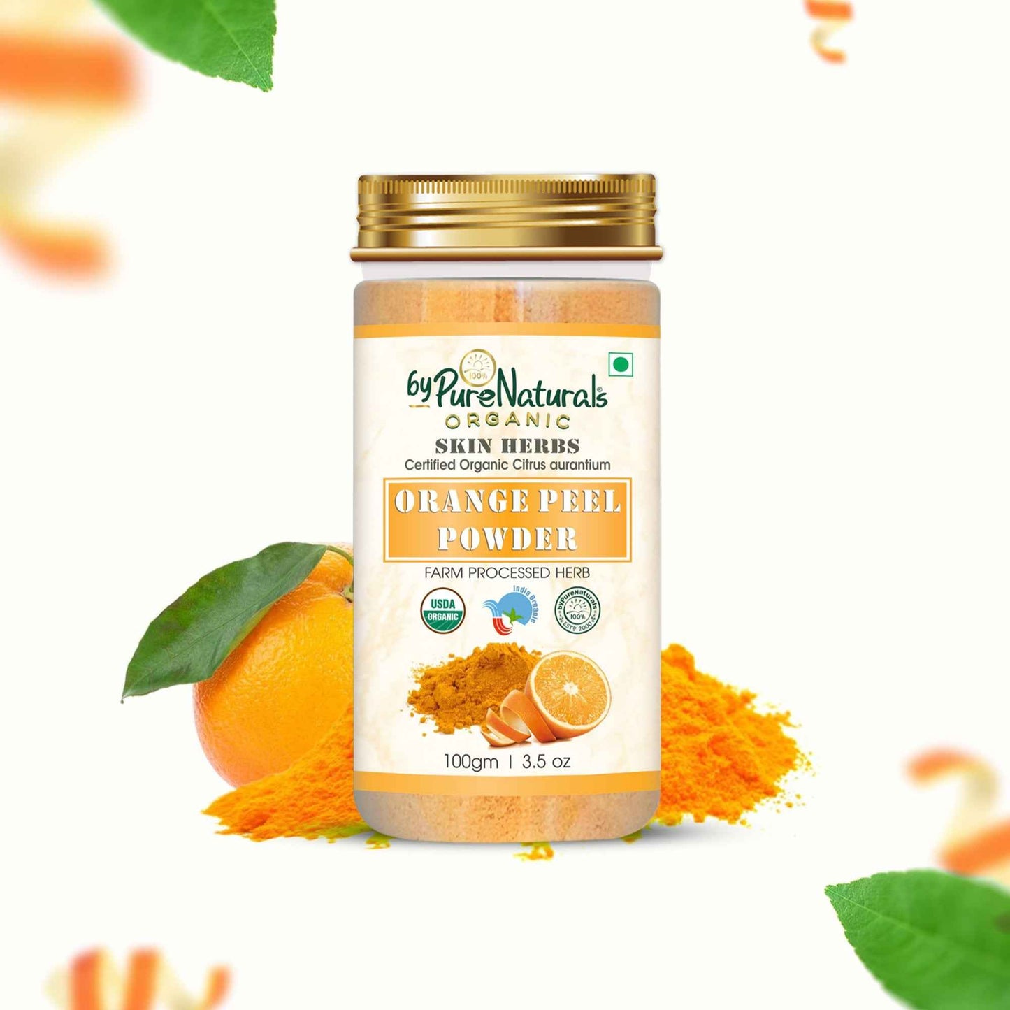 byPureNaturals Organic Orange Peel Powder