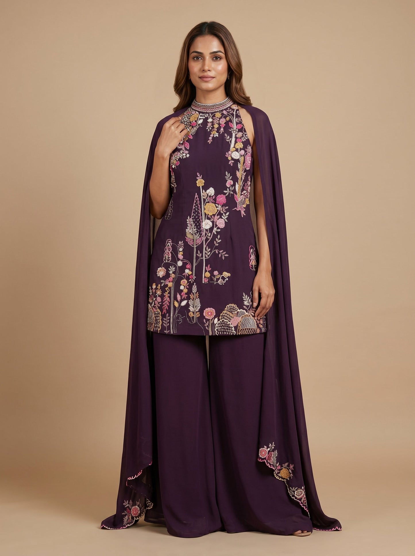 Orchid Mist Palazzo Set