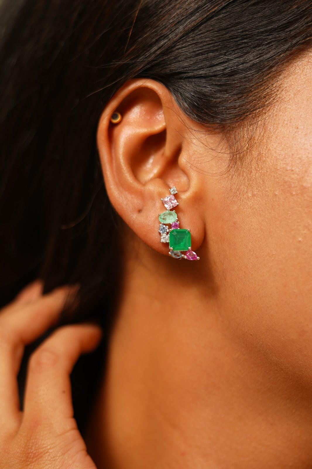 Orla Multi Coloured Screwless Studs
