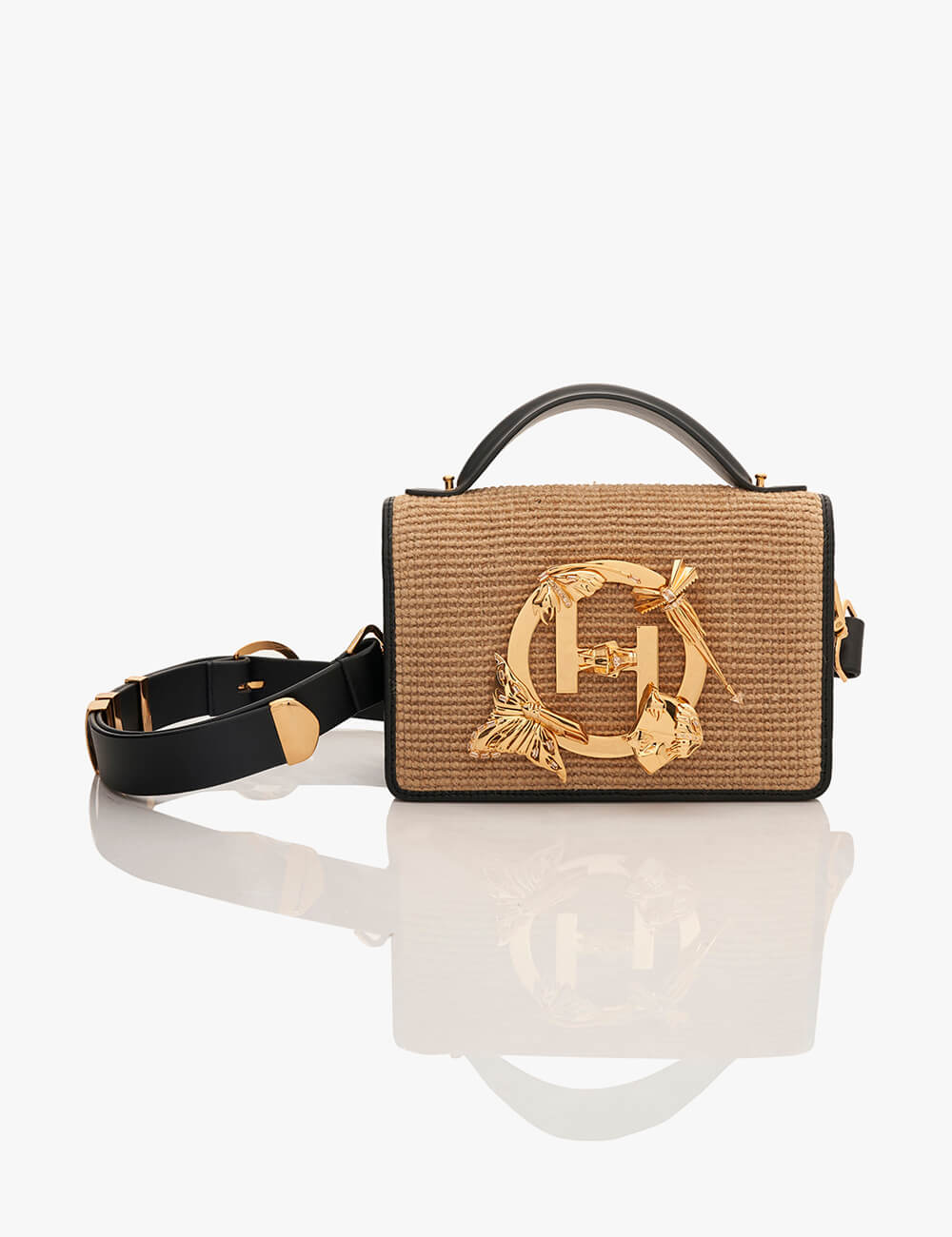 The Midi Disco Handbag in Jute