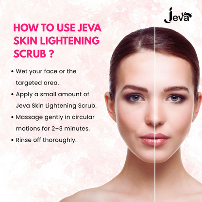 Jeva Skin Lightening Scrub Face & Body Exfoliates