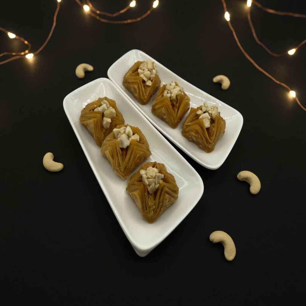 Agra Sweets Banjara Kaju Pyramid Baklava