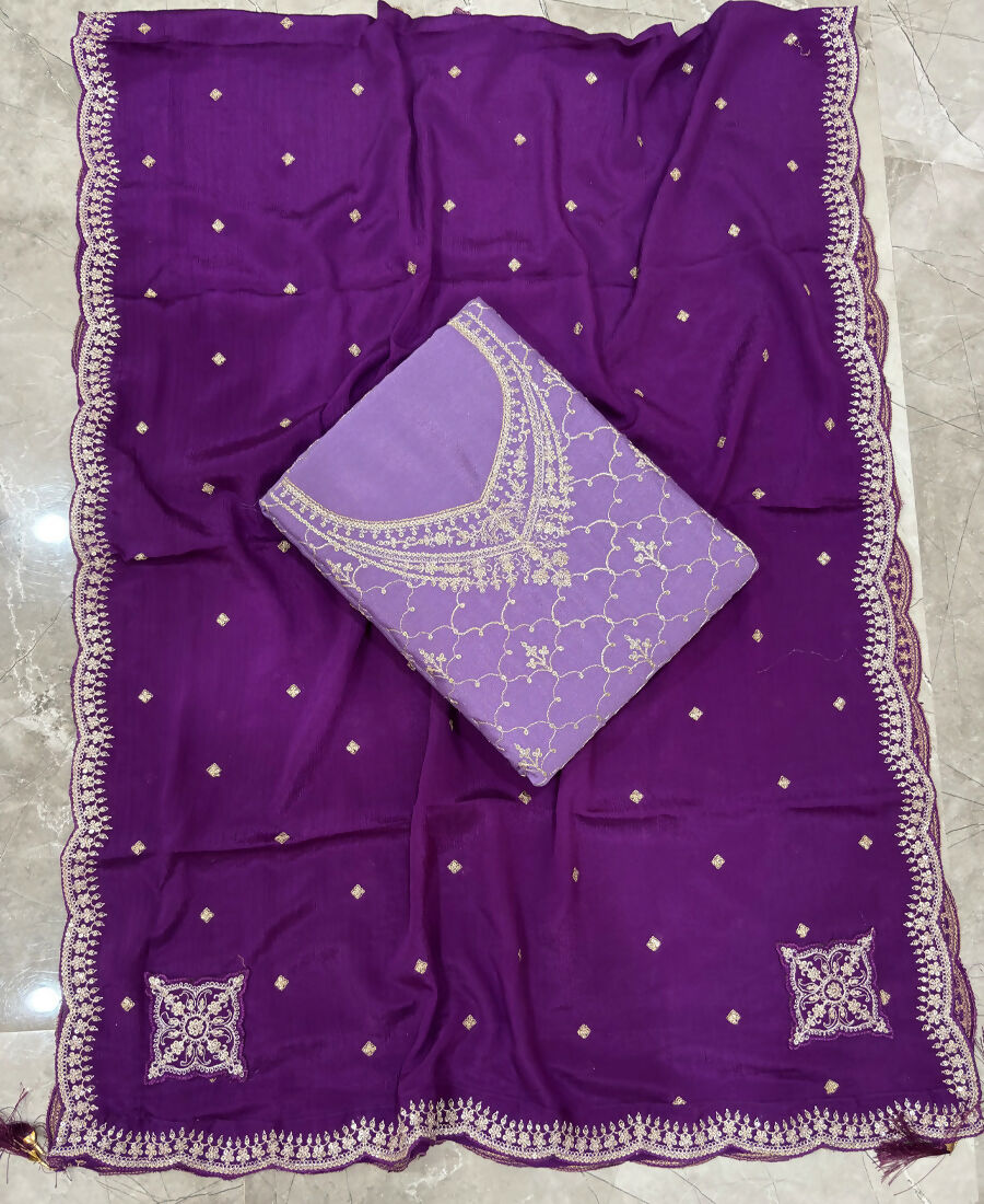 KC Designer Lilac 3 Piece Salwar Suit For Women Indian Wear