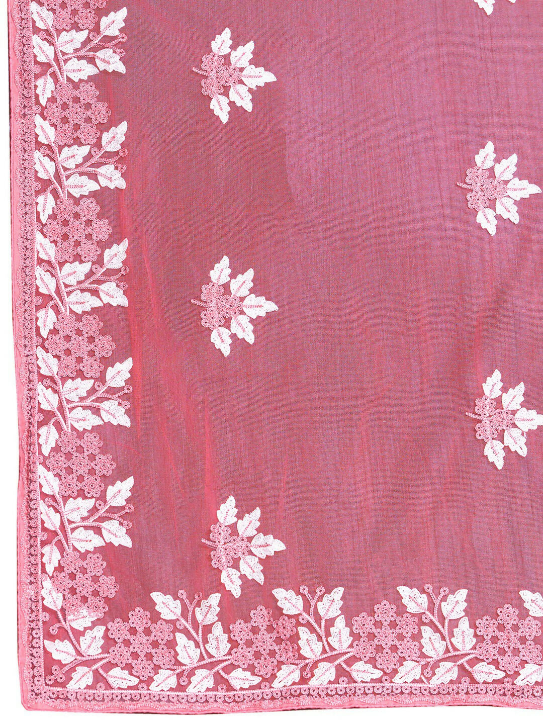 Teeya Creation Womens Latest Stylish Party Wear Soft Net Saree-Peach