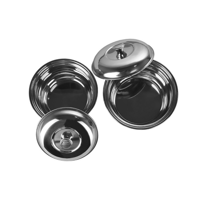 Sumeet Stainless Steel Copper Bottom Multipurpose Cook & Serve Handi With Lid - 2 Pcs Set
