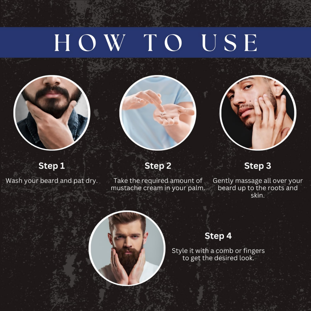Amazing Earth Certified Organic Beard Mustache Cream for Men