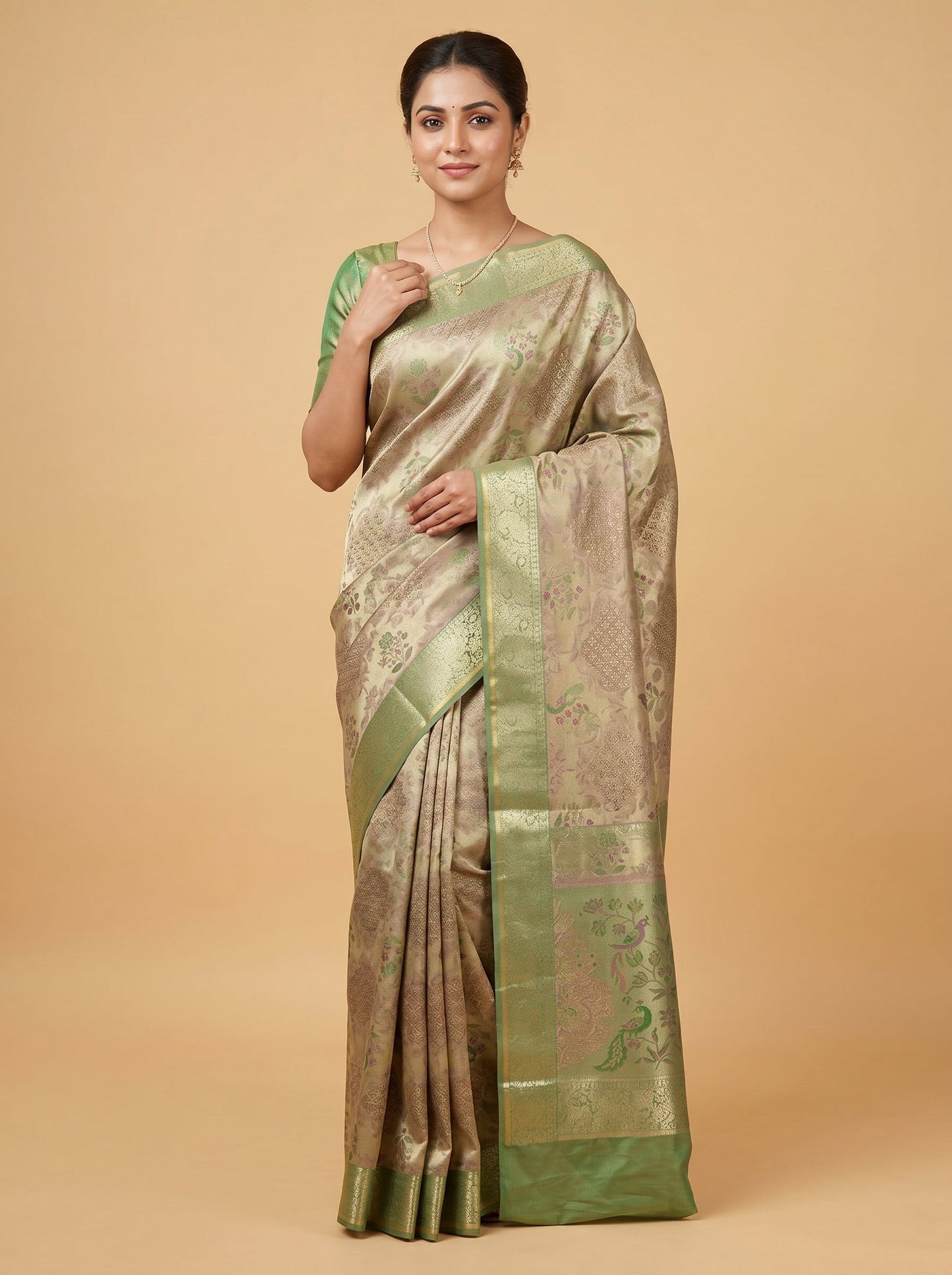 Pastel Green Soft Weave Handloom Saree