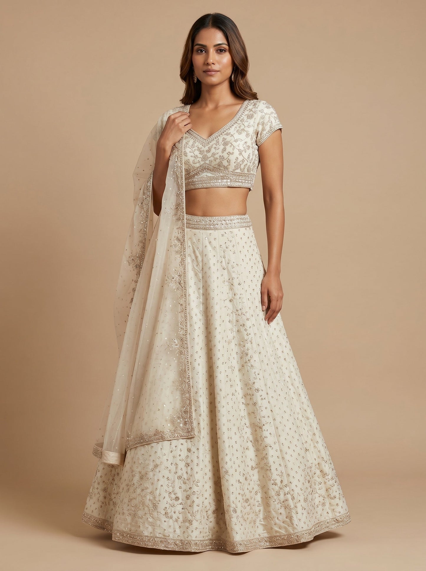 Pearl Ivory Lehenga