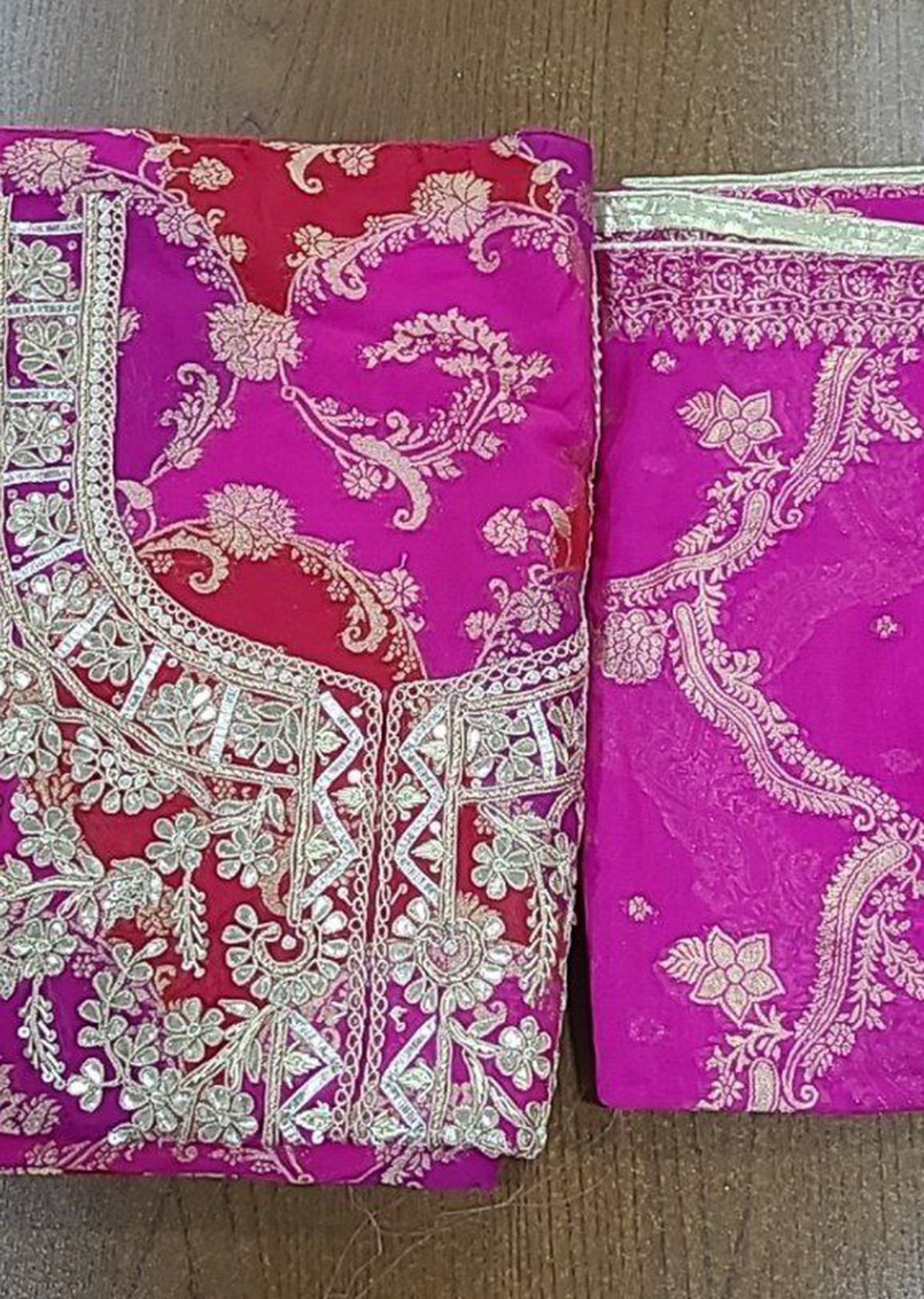 Petal Pink Elegance Dress Material