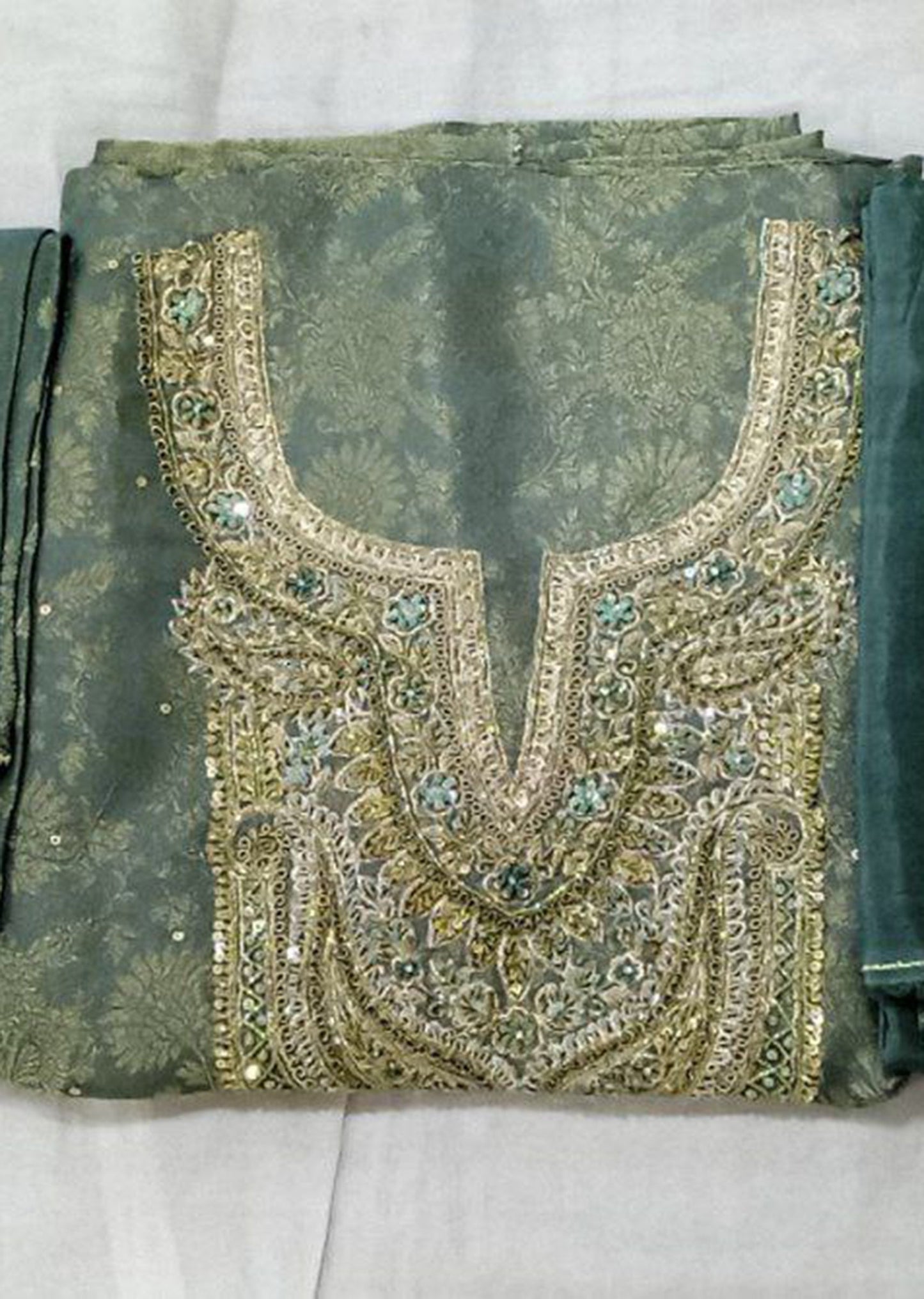 Pewter Grey Dress Material