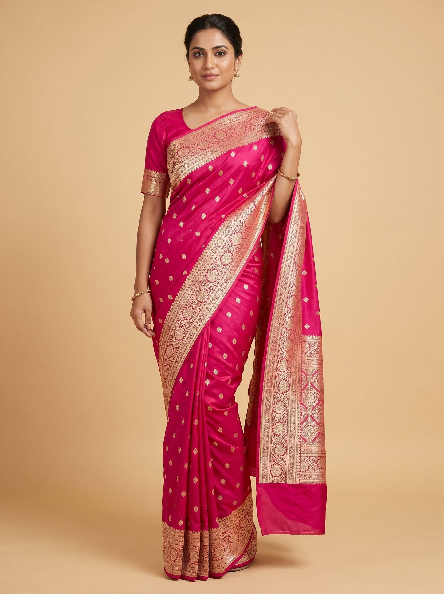 Pink Blush Charm Handloom Saree