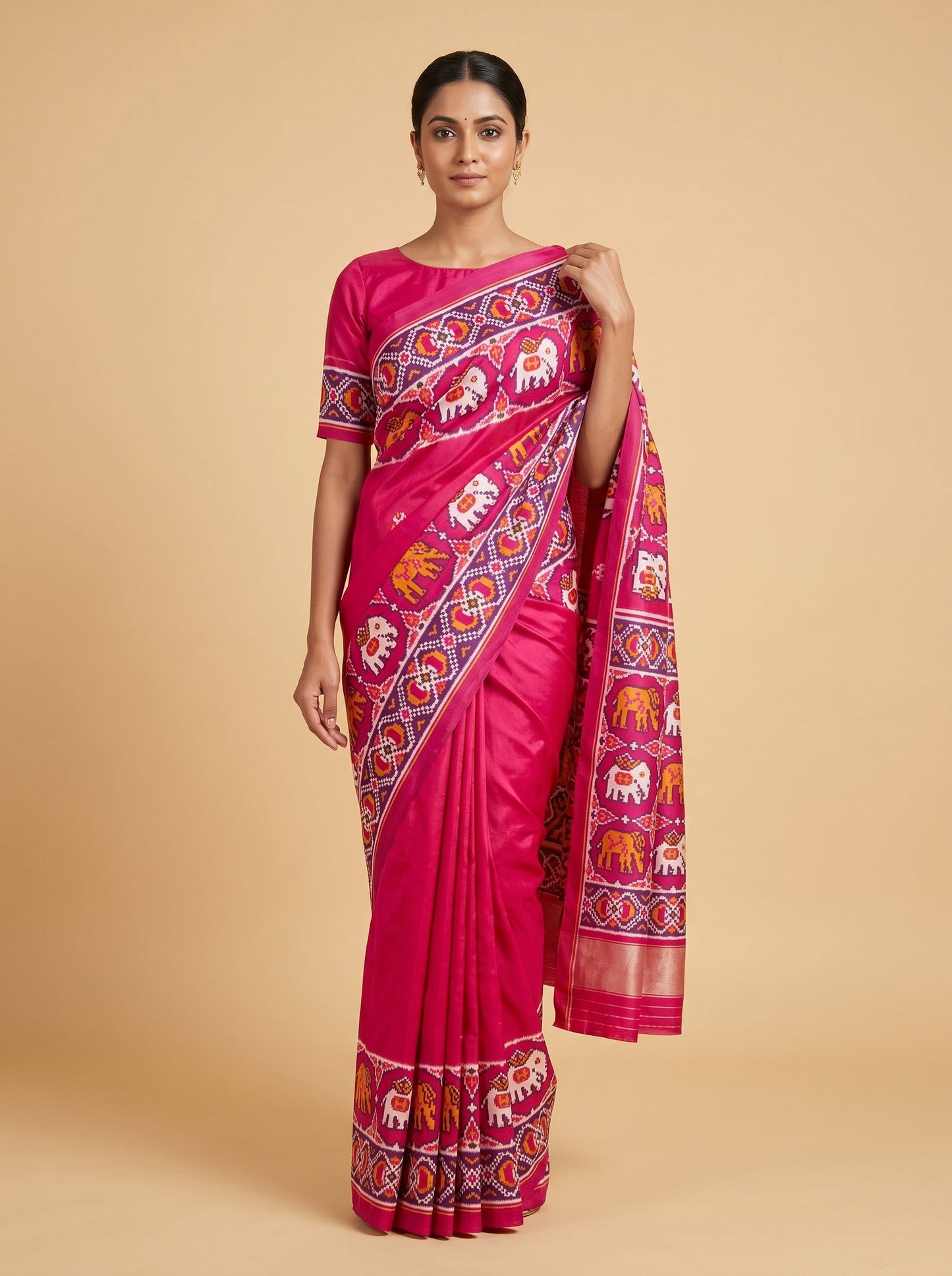 Pink Breezy-Drape Handloom Saree