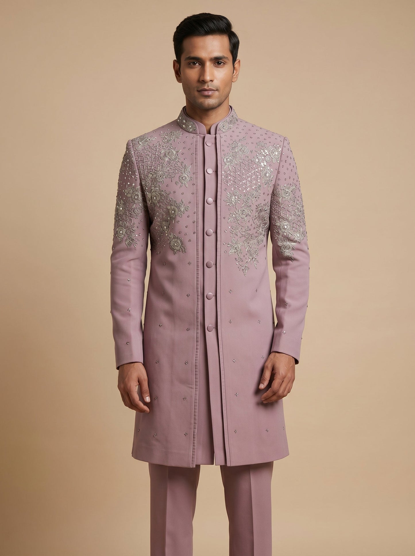 Pink Designer Indowestern