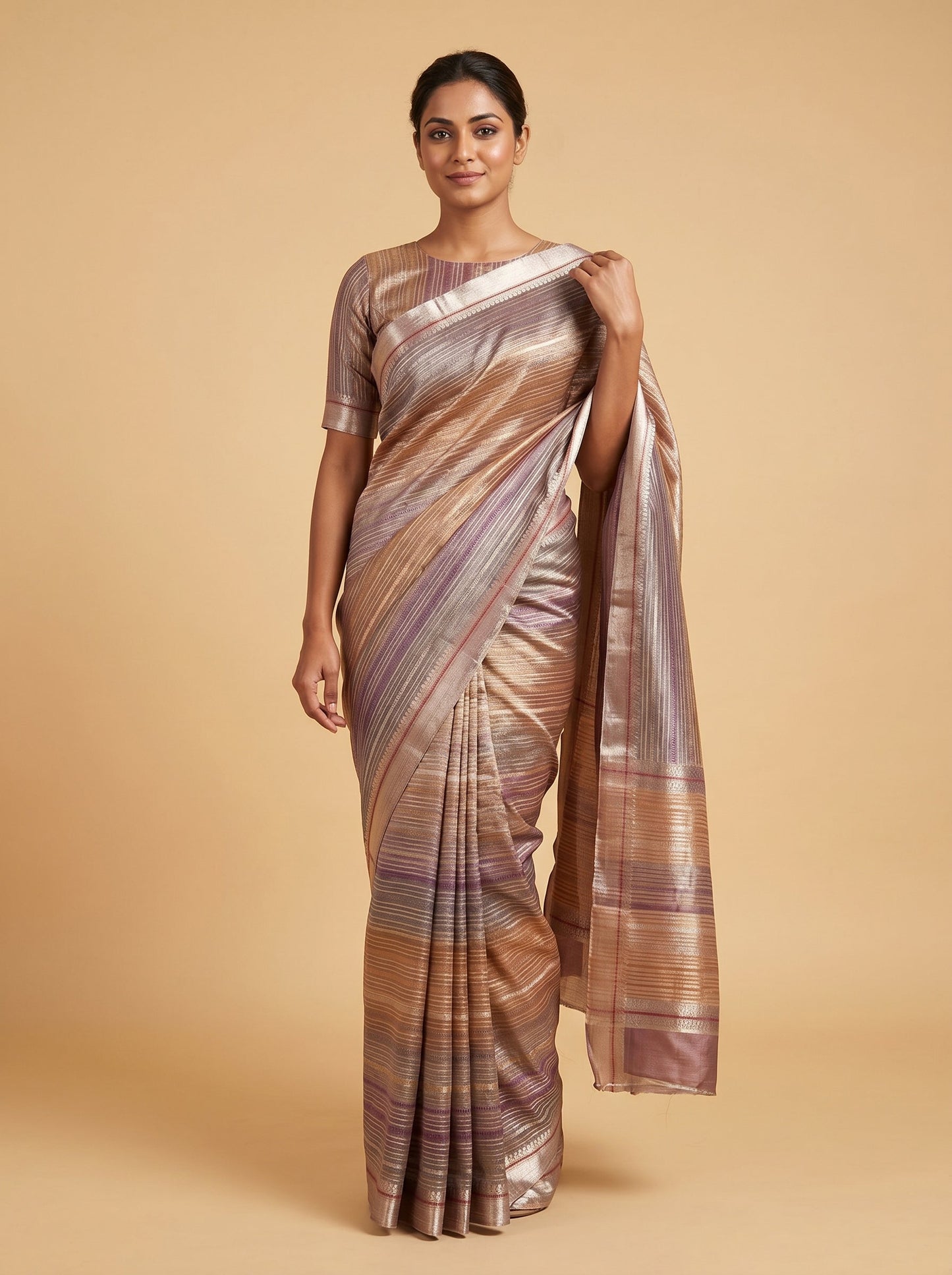 Pink Elegant Embroidered Saree