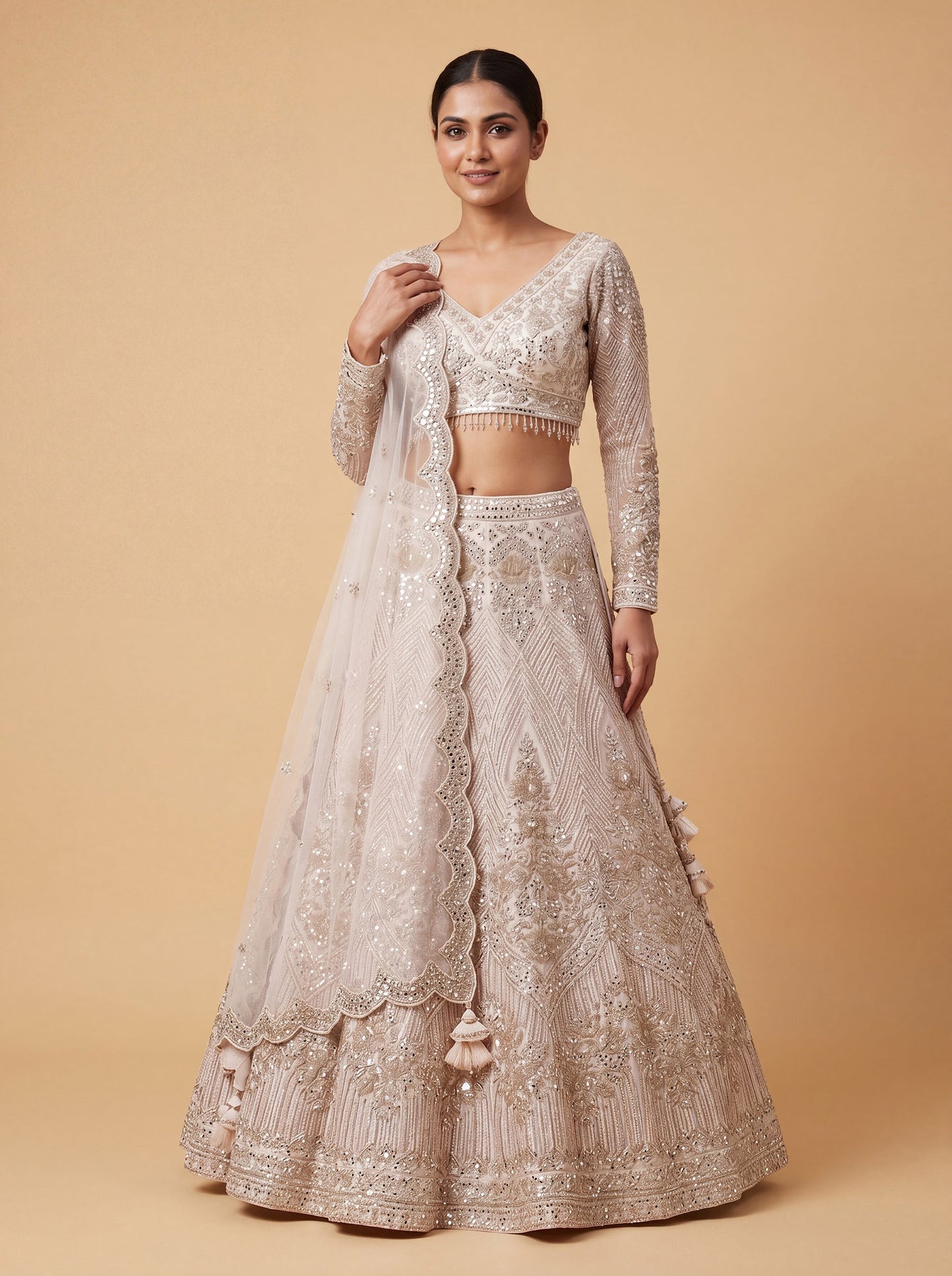 Pink Heritage Delicate Lehenga