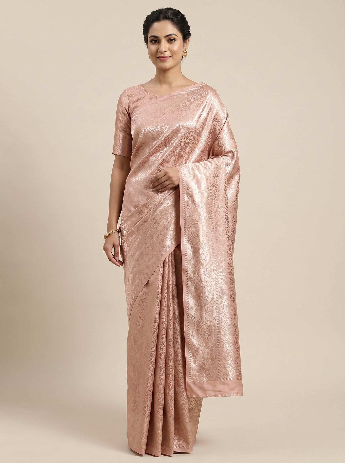 Pink Lightweight Drape Handloom Saree