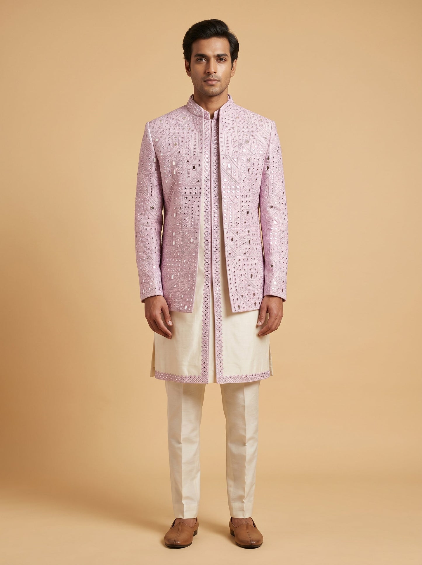 Pink Luxury Indowestern