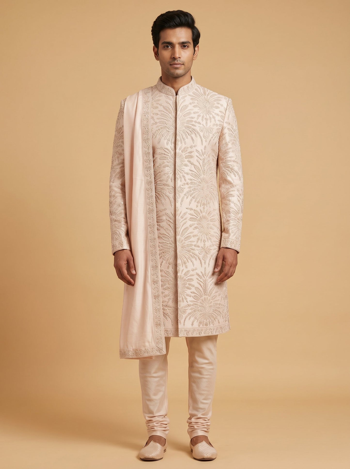 Pink Radiant Sherwani