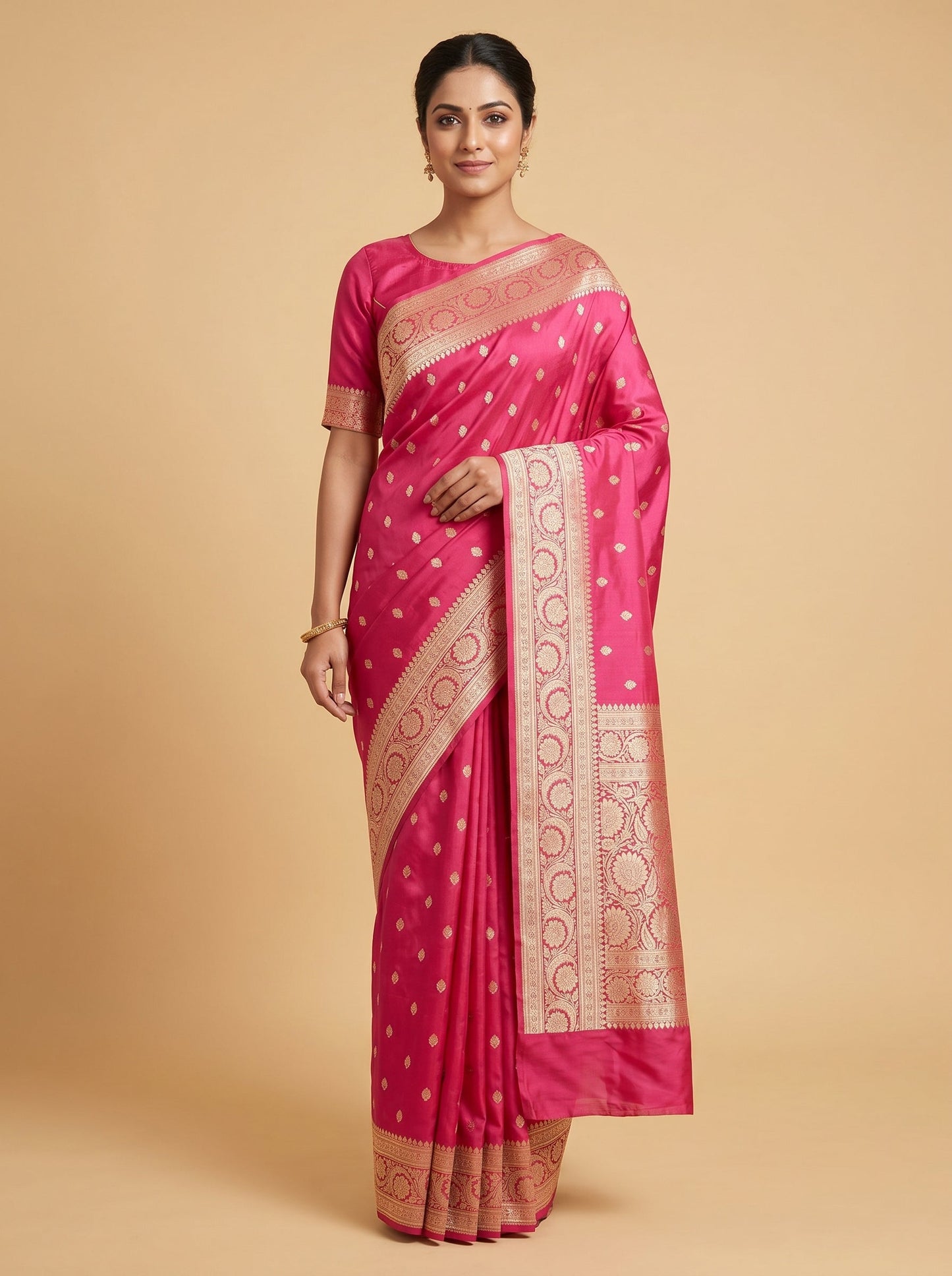 Pink Rosé Glow Handloom Saree