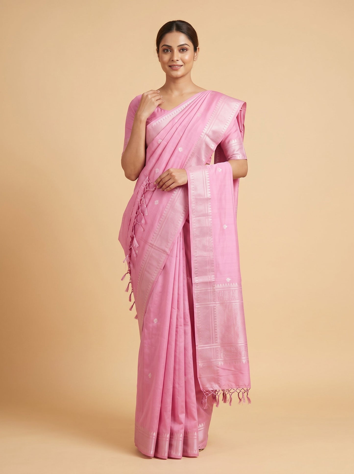 Pink Rosé Loom Handloom Saree
