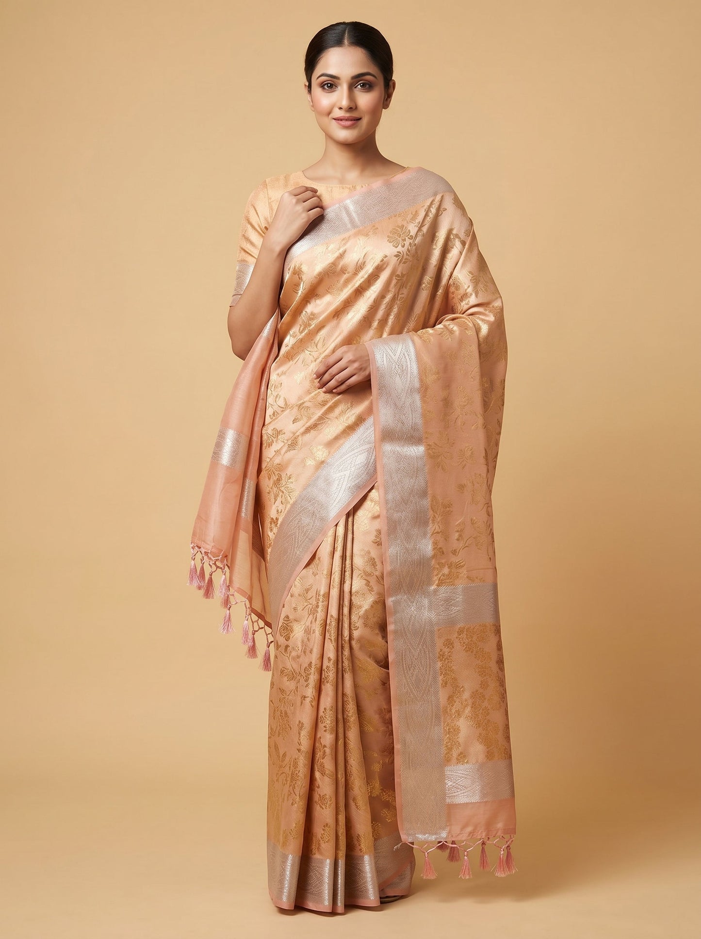 Pink Soft Glow Handloom Saree