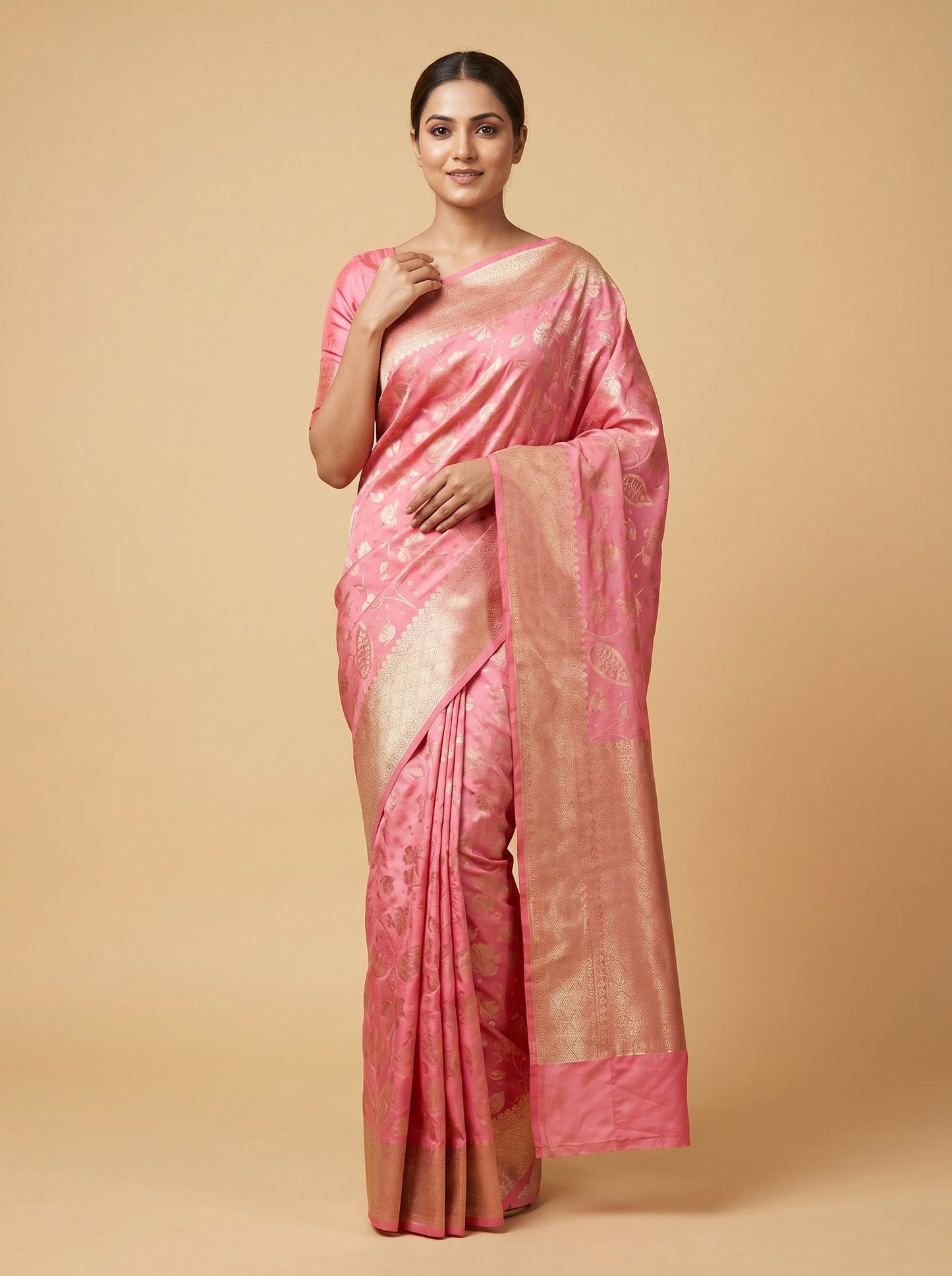 Pink Sophisticated Drop Handloom Saree