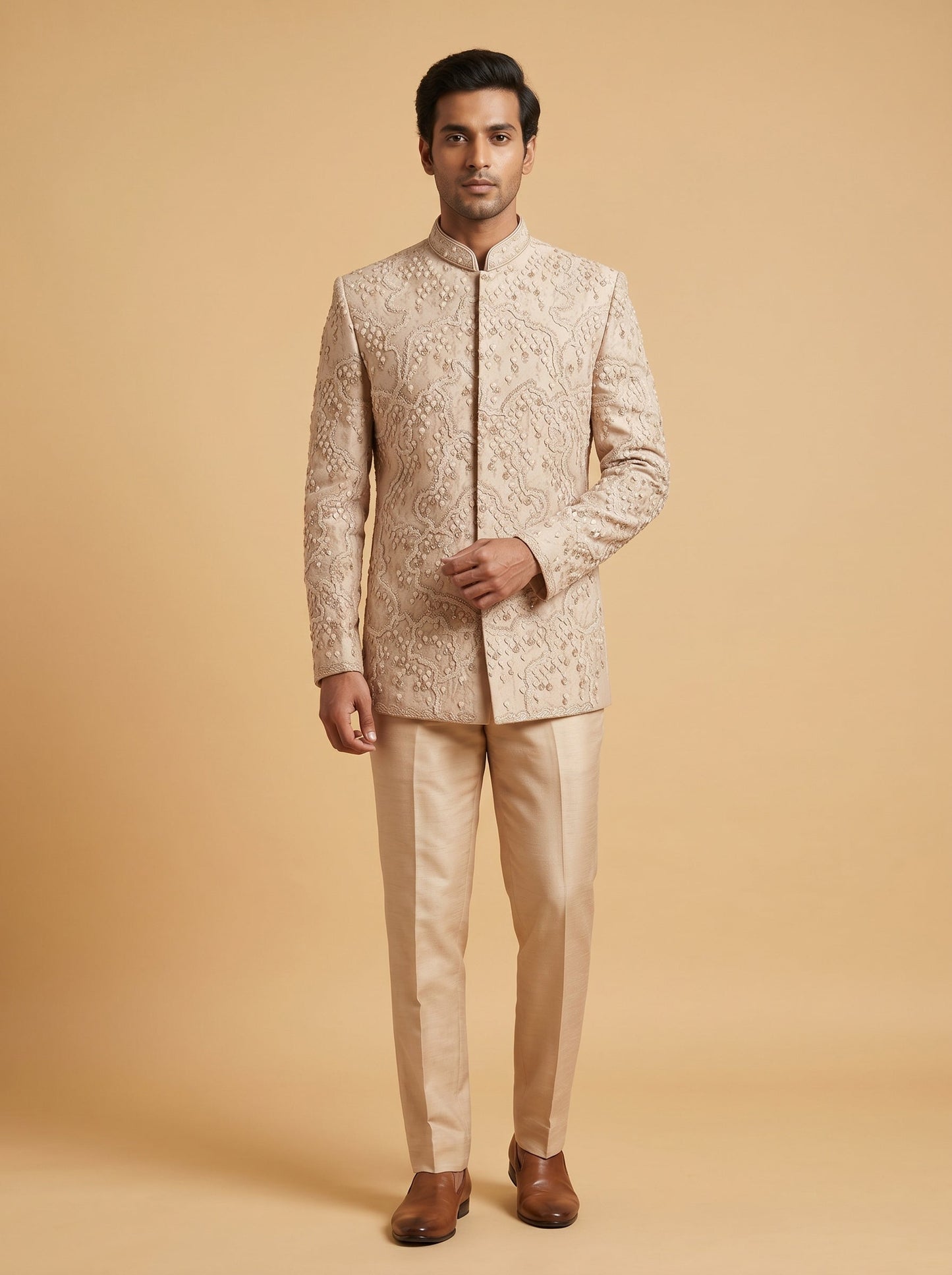 Pink Wedding Jodhpuri Suit