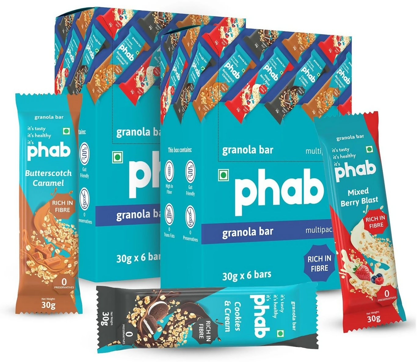 Phab Granola Energy Bars