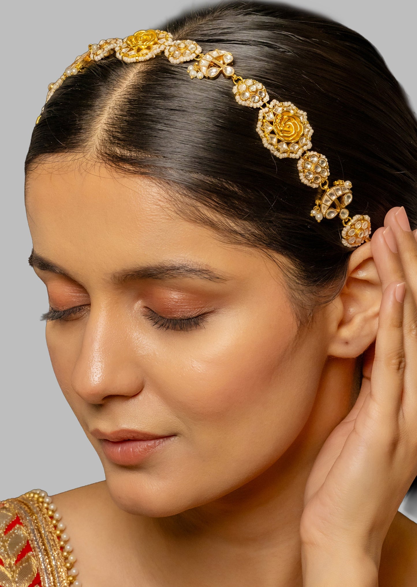 Polki Inspired Kundan Headband