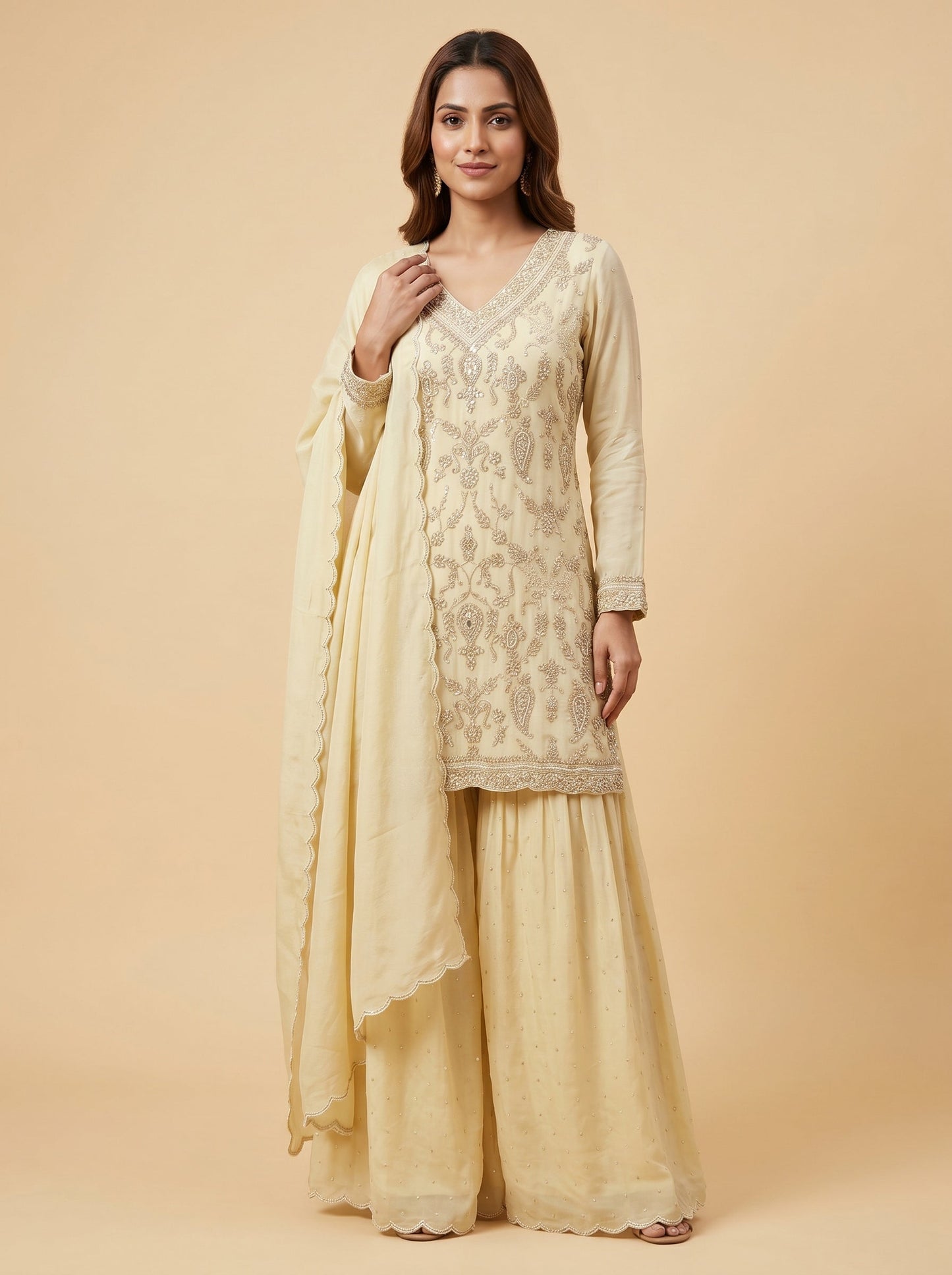 Primrose Yellow Palazzo Set