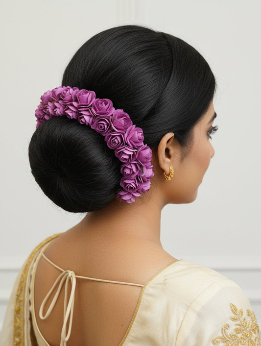 Purple Rose Gajra