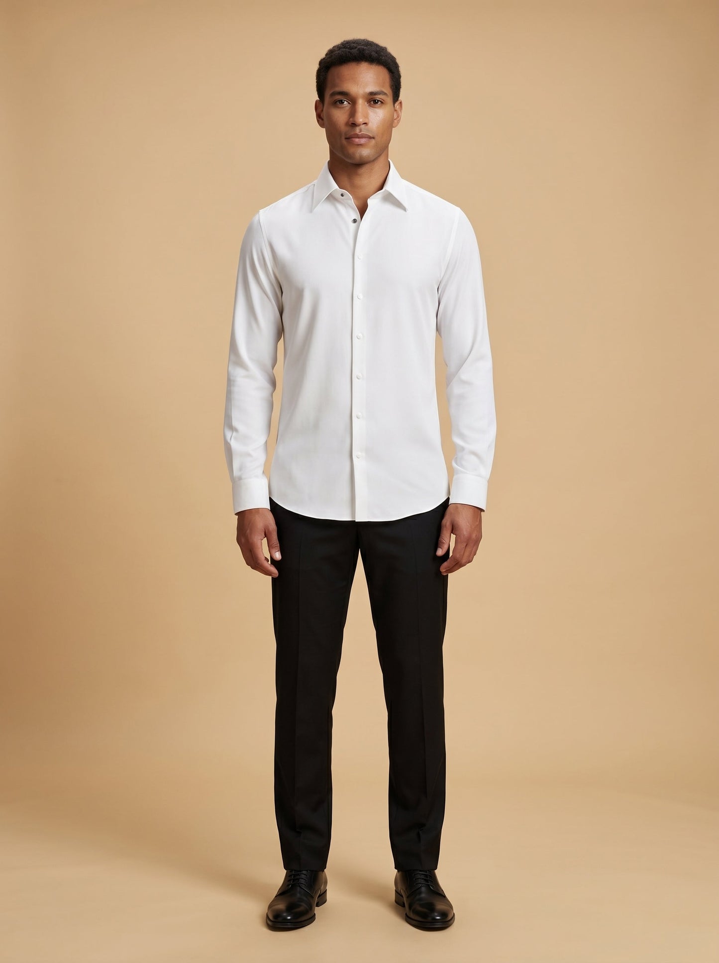 Pure White Mandarin Shirt