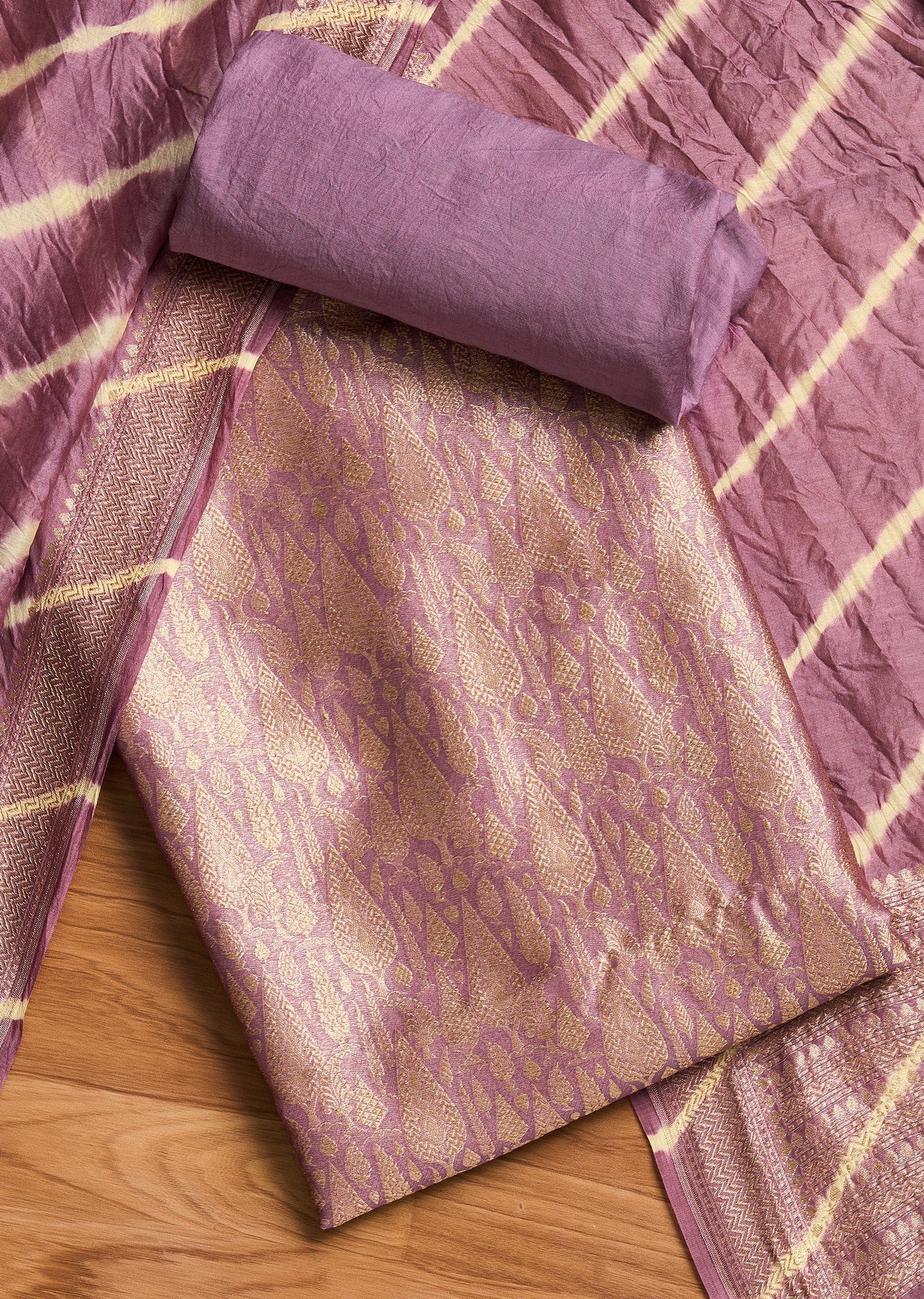 Purple Brocade Suit