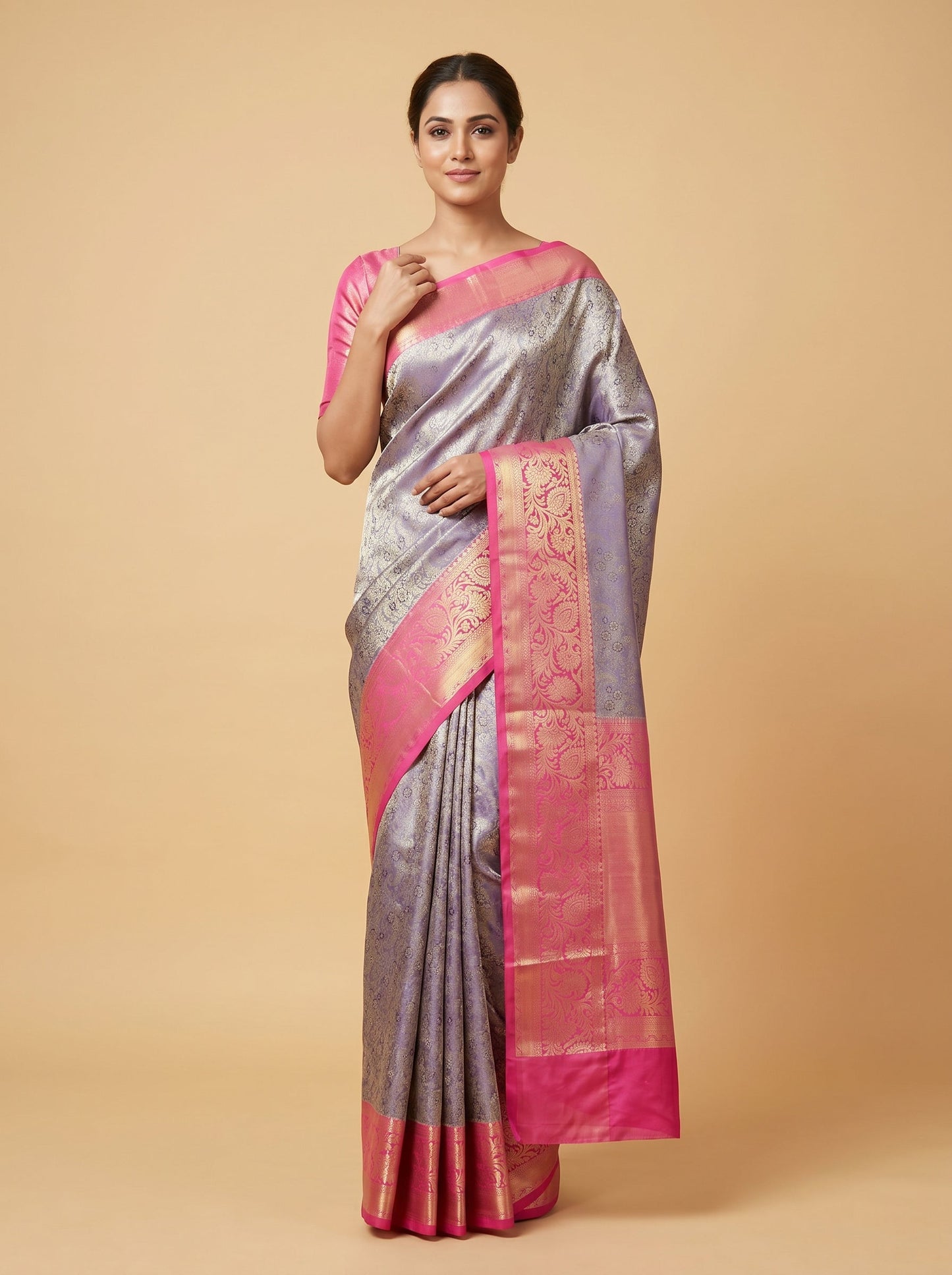 Purple Regal Depth Handloom Saree
