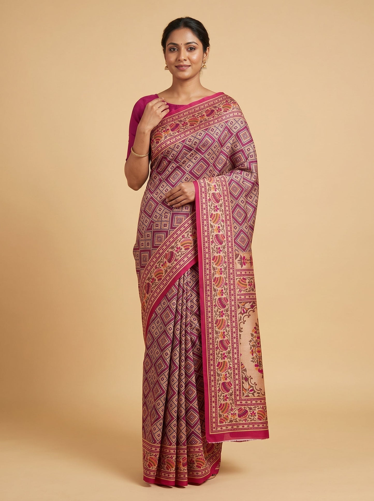 Purple Rich Classic Handloom Saree