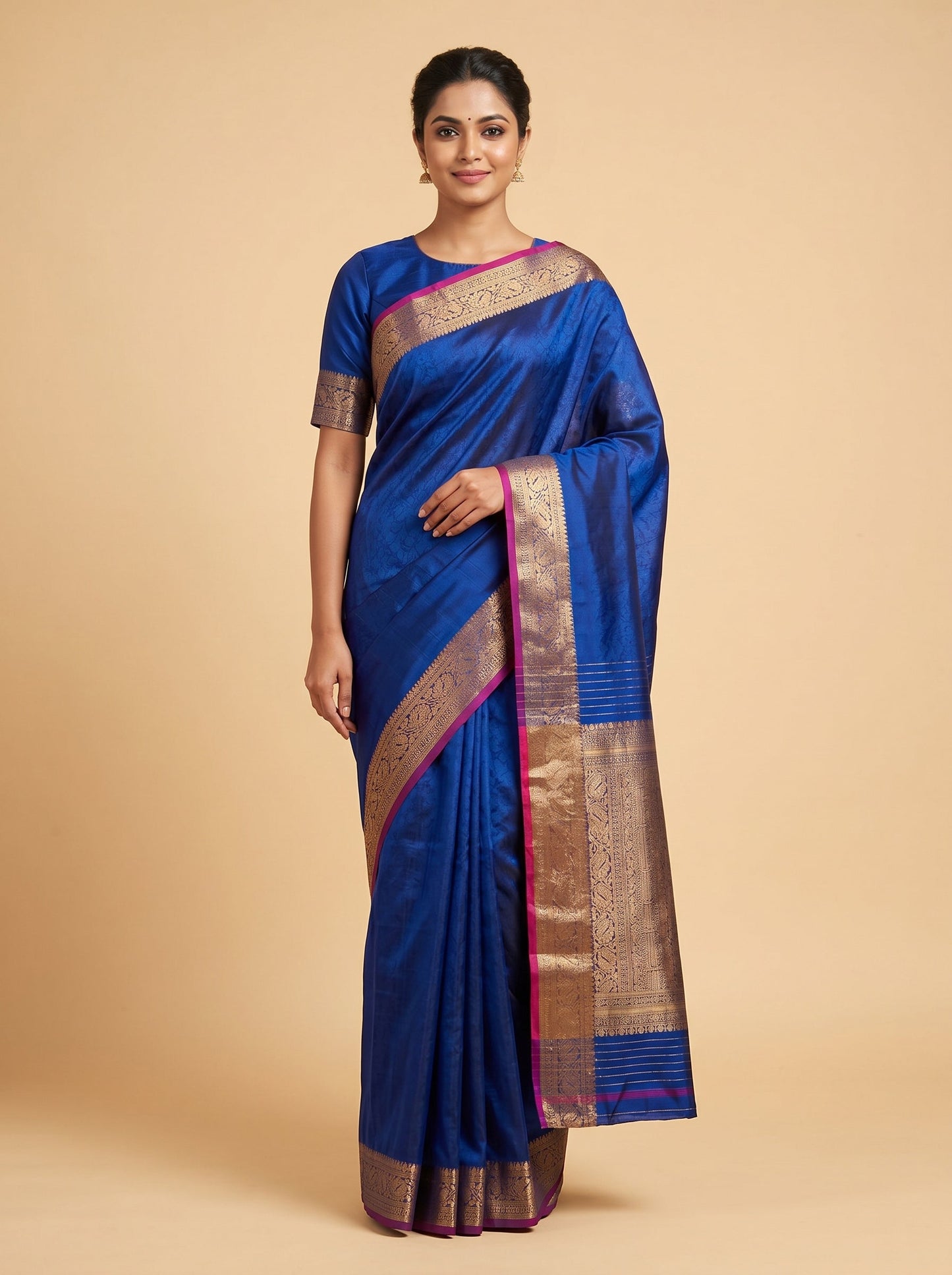 Purple Rich Handloom Saree