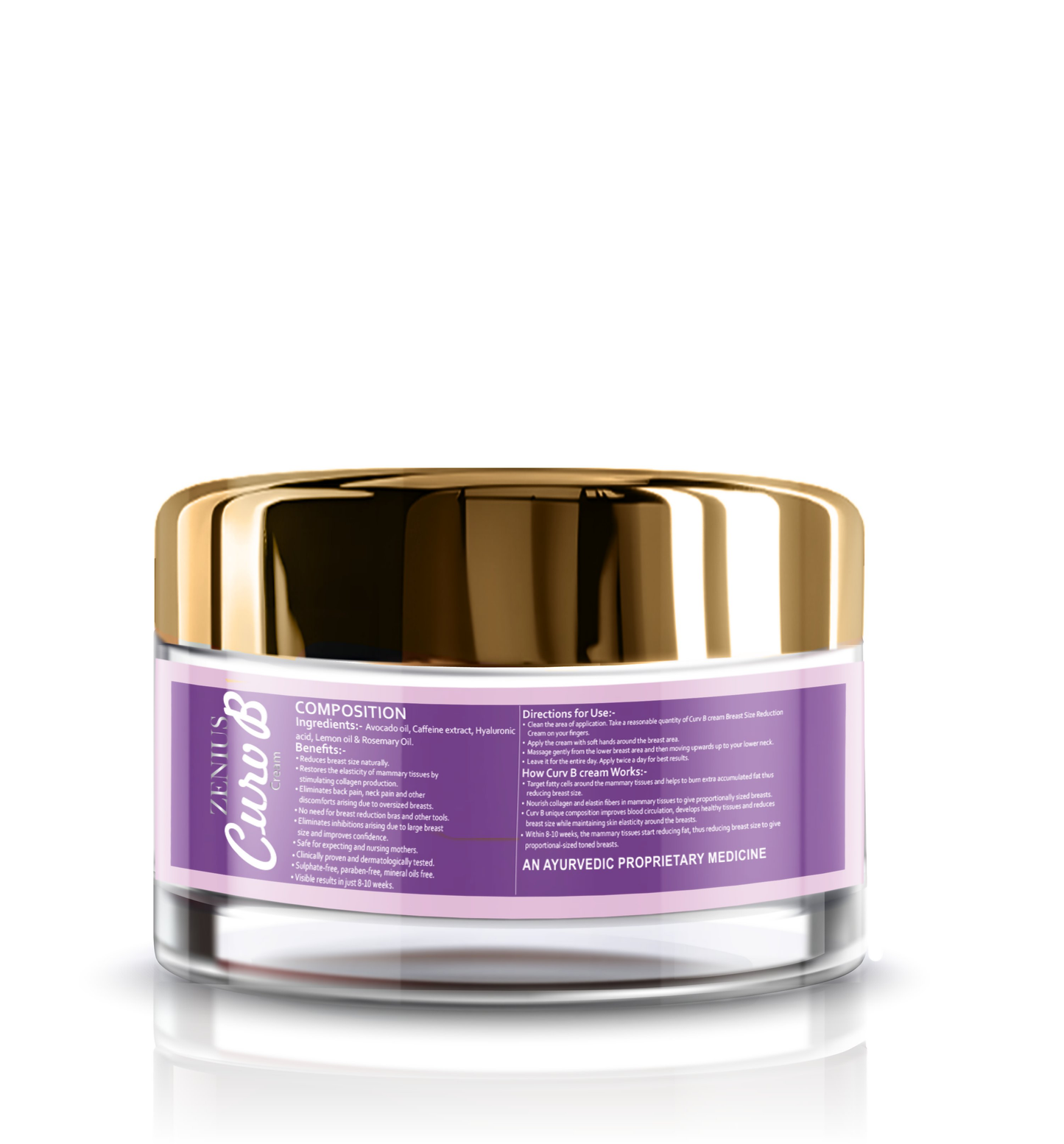 Zenius Curv B Cream for Breast Reduce