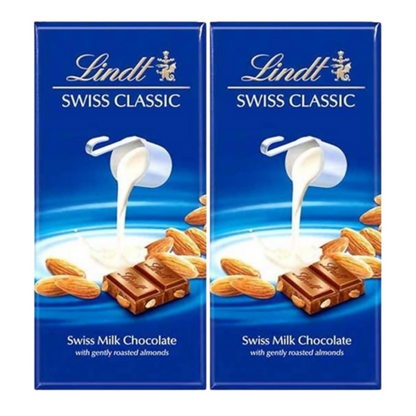 Lindt Swiss Classic Bar Chocolate, Almond