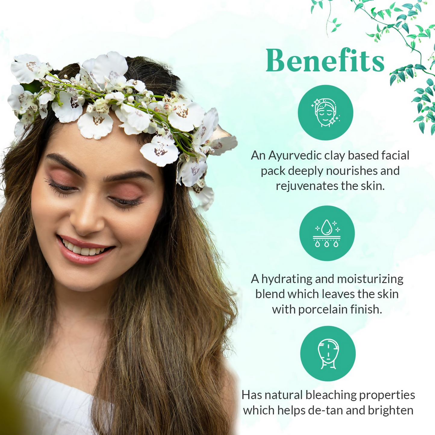 HaappyHerbs Ayurvedic De Tan & Hydrating Face Pack