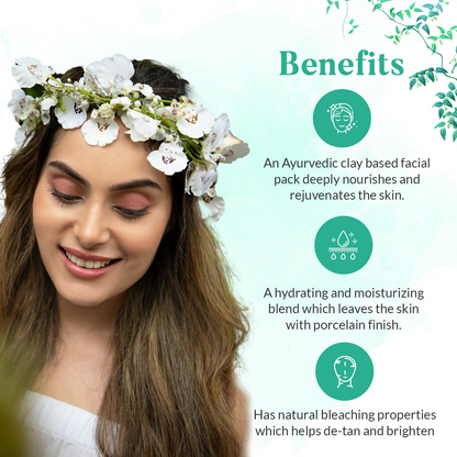 HaappyHerbs Ayurvedic De Tan & Hydrating Face Pack