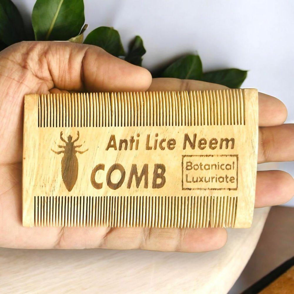 Botanical Luxuriate 100% Neem Wood Lice & Nits Comb