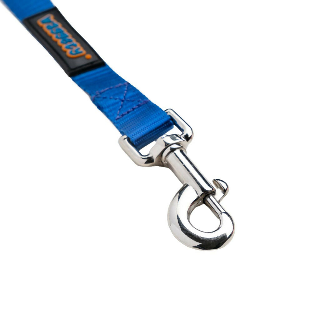 Waggety Dog Leash - Durable Blue Polyester, Length - 5Ft, Comfortable Grip, Stylish Pet Leash for Dogs