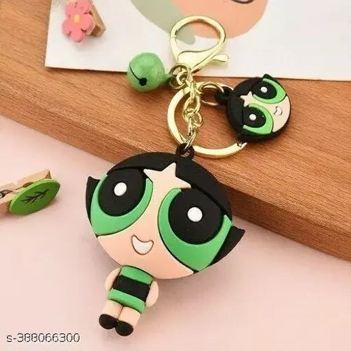 PowerPuff Girls Buttercup Green Keychain | Silicone Keychain | Premium | Charm |