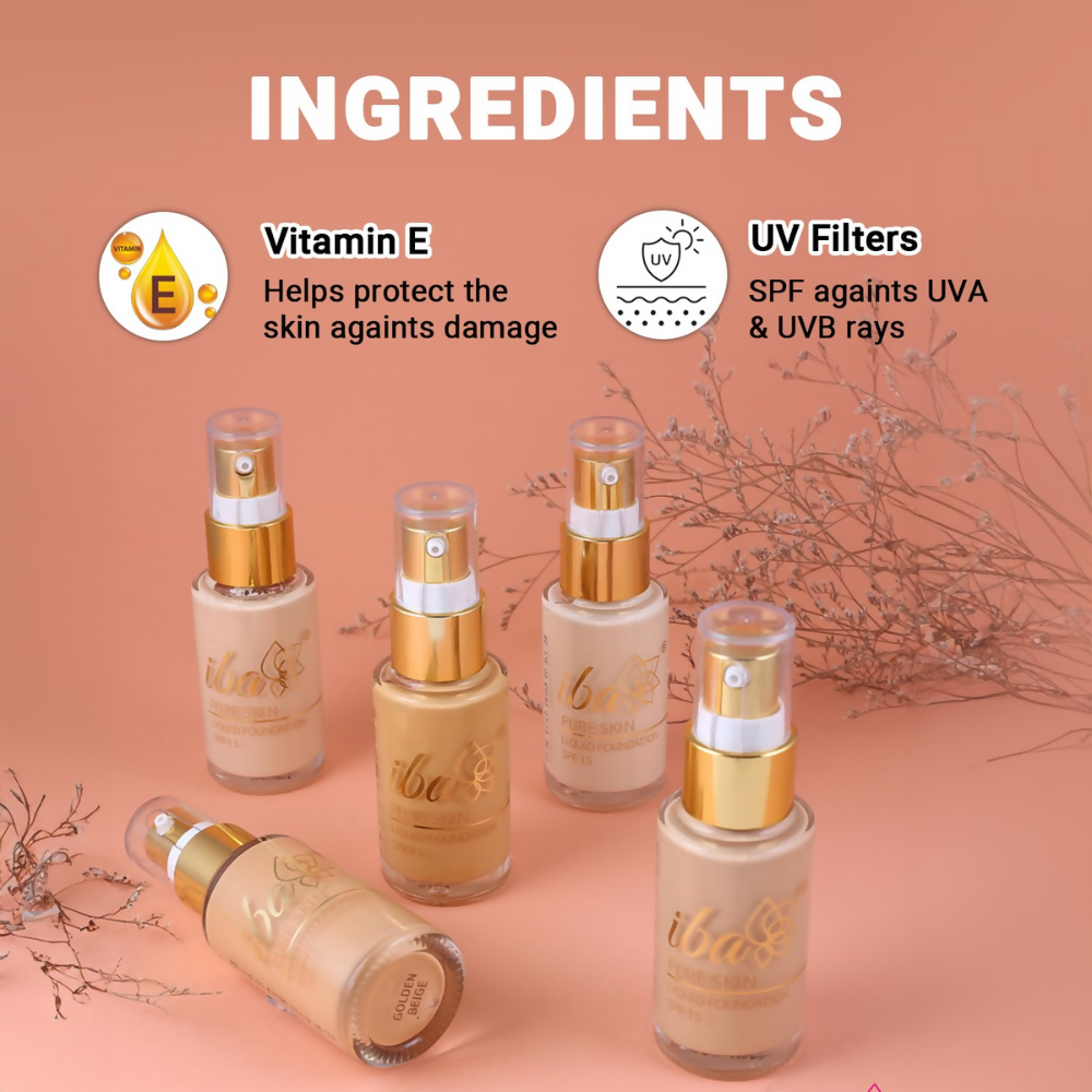 Iba Pure Skin Liquid Foundation - Golden Beige