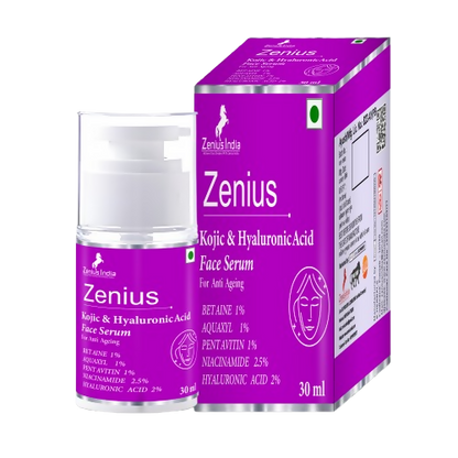 Zenius Kojic & Hyaluronic Acid serum for Anti Ageing