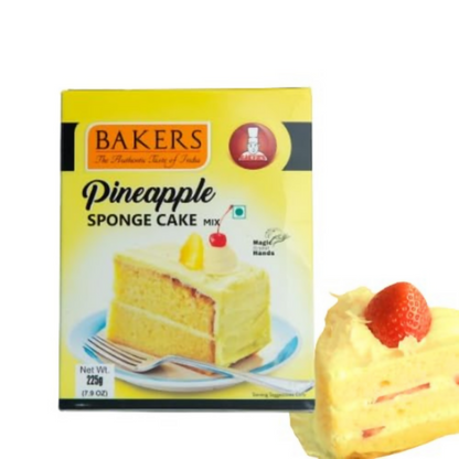 BAKERS Sponge Cake Mix Combo - White Forest & Pineapple