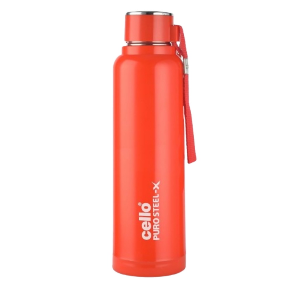 Cello Puro Steel-X Benz 900 Inner Steel Insulated Water Bottle - Red