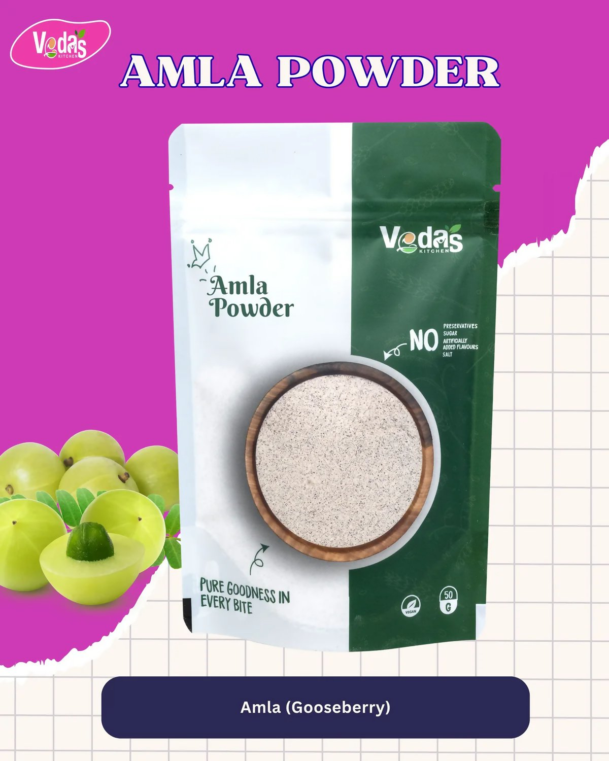 Vedas Kitchen Amla Powder
